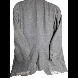 Vintage Jos A. Bank Blazer Men’s‎ 46R Gray 100% Silk Sports Jacket